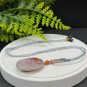 Yanyuan Agate Pendant Necklace Matte Pink Purple Green Hand Carved Carps Lotus &ccedil;��&aelig;&ordm;�&ccedil;��&ccedil;��