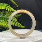 Light Champagne Gray Agate Bangle 53MM Icy Translucent Cream-colored Celestial Eye