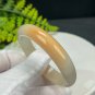 Light Champagne Gray Agate Bangle 53MM Icy Translucent Cream-colored Celestial Eye
