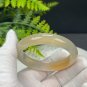 Light Champagne Gray Agate Bangle 53MM Icy Translucent Cream-colored Celestial Eye