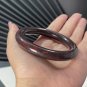 Rosa Iddingsite Bangle Bracelet 56+MM Dark Red Floating Flowers Round