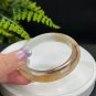 Champagne Golden Agate Bangle 54MM Icy Translucent Dragon Scales Pattern