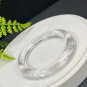 White Crystal Bangle 58MM Flake Ice Transparent Round