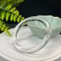 White Crystal Bangle 58MM Flake Ice Transparent Round