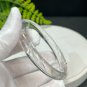 White Crystal Bangle 58MM Flake Ice Transparent Round