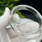 White Crystal Bangle 58MM Flake Ice Transparent Round