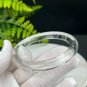 White Crystal Bangle 58MM Flake Ice Transparent Round