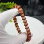 Red Agate Beaded Bracelet Icy Translucent Clean Cornucopia Straight Cut Barrel Beads Stacking