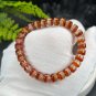 Red Agate Beaded Bracelet Icy Translucent Clean Cornucopia Straight Cut Barrel Beads Stacking