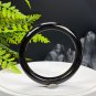 Gradient Blue Yellow Tiger's Eye Bangle 58+MM Cornucopia Meteor Striations