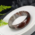 Silicified Jade Bangle 58+MM Porcelain Luster Jadeification Multi-layer Multicolored