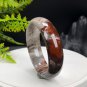 Silicified Jade Bangle 58+MM Porcelain Luster Jadeification Multi-layer Multicolored
