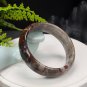 Silicified Jade Bangle 58+MM Porcelain Luster Jadeification Multi-layer Multicolored
