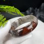 Silicified Jade Bangle 58+MM Porcelain Luster Jadeification Multi-layer Multicolored