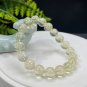 Citrine Beaded Bracelet 10.5mm Icy Transparent Lemon Yellow Crystal