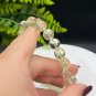 Citrine Beaded Bracelet 10.5mm Icy Transparent Lemon Yellow Crystal