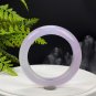 Light Purple White Agate Bangle 52MM Icy Translucent