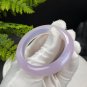 Light Purple White Agate Bangle 52MM Icy Translucent