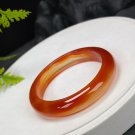 Gradient Red Agate Bangle 52MM Icy Translucent Multi-layer Cornucopia