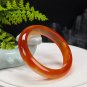 Gradient Red Agate Bangle 52MM Icy Translucent Multi-layer Cornucopia