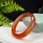 Gradient Red Agate Bangle 52MM Icy Translucent Multi-layer Cornucopia