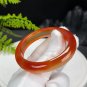 Gradient Red Agate Bangle 52MM Icy Translucent Multi-layer Cornucopia
