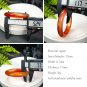 Gradient Red Agate Bangle 52MM Icy Translucent Multi-layer Cornucopia