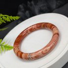 South Africa Red Jasper Bangle 62MM Porcelain Luster Celestial Eye Multi-layer Round
