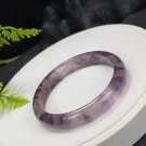 Feather Auralite 23 Crystal Bangle 60+MM Flake Ice Translucent Purple