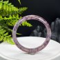 Feather Auralite 23 Crystal Bangle 60+MM Flake Ice Translucent Purple