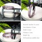 Feather Auralite 23 Crystal Bangle 60+MM Flake Ice Translucent Purple