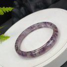 Feather Auralite 23 Crystal Bangle 60+MM Flake Ice Translucent Purple