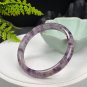 Feather Auralite 23 Crystal Bangle 60+MM Flake Ice Translucent Purple