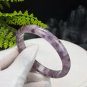 Feather Auralite 23 Crystal Bangle 60+MM Flake Ice Translucent Purple