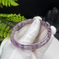 Feather Auralite 23 Crystal Bangle 60+MM Flake Ice Translucent Purple