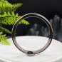 Smoky Quartz Bangle 60MM Icy Transparent Clean Thin Round