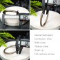 Smoky Quartz Bangle 60MM Icy Transparent Clean Thin Round