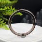 Smoky Quartz Bangle 55MM Icy Transparent Clean Thin Round