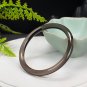 Smoky Quartz Bangle 55MM Icy Transparent Clean Thin Round