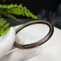 Smoky Quartz Bangle 55MM Icy Transparent Clean Thin Round