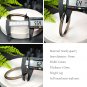 Smoky Quartz Bangle 55MM Icy Transparent Clean Thin Round