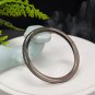 Smoky Quartz Bangle 53MM Icy Transparent Clean Thin Round