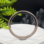 Smoky Quartz Bangle 60+MM Icy Transparent Clean Thin Round