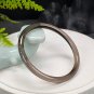 Smoky Quartz Bangle 60+MM Icy Transparent Clean Thin Round