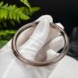 Smoky Quartz Bangle 60+MM Icy Transparent Clean Thin Round