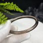 Smoky Quartz Bangle 60+MM Icy Transparent Clean Thin Round