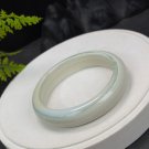 Light Blue Green Alxa Agate Bangle 62MM Porcelain Luster Jadeification Cornucopia