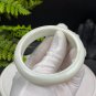 Light Blue Green Alxa Agate Bangle 62MM Porcelain Luster Jadeification Cornucopia