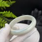Light Blue Green Alxa Agate Bangle 62MM Porcelain Luster Jadeification Cornucopia