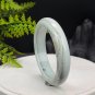 Light Blue Alxa Agate Bangle 61+MM Porcelain Luster Jadeification Cornucopia